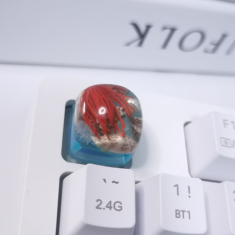 DIY Resin Keycaps, Beautiful Crafts, Sea Style